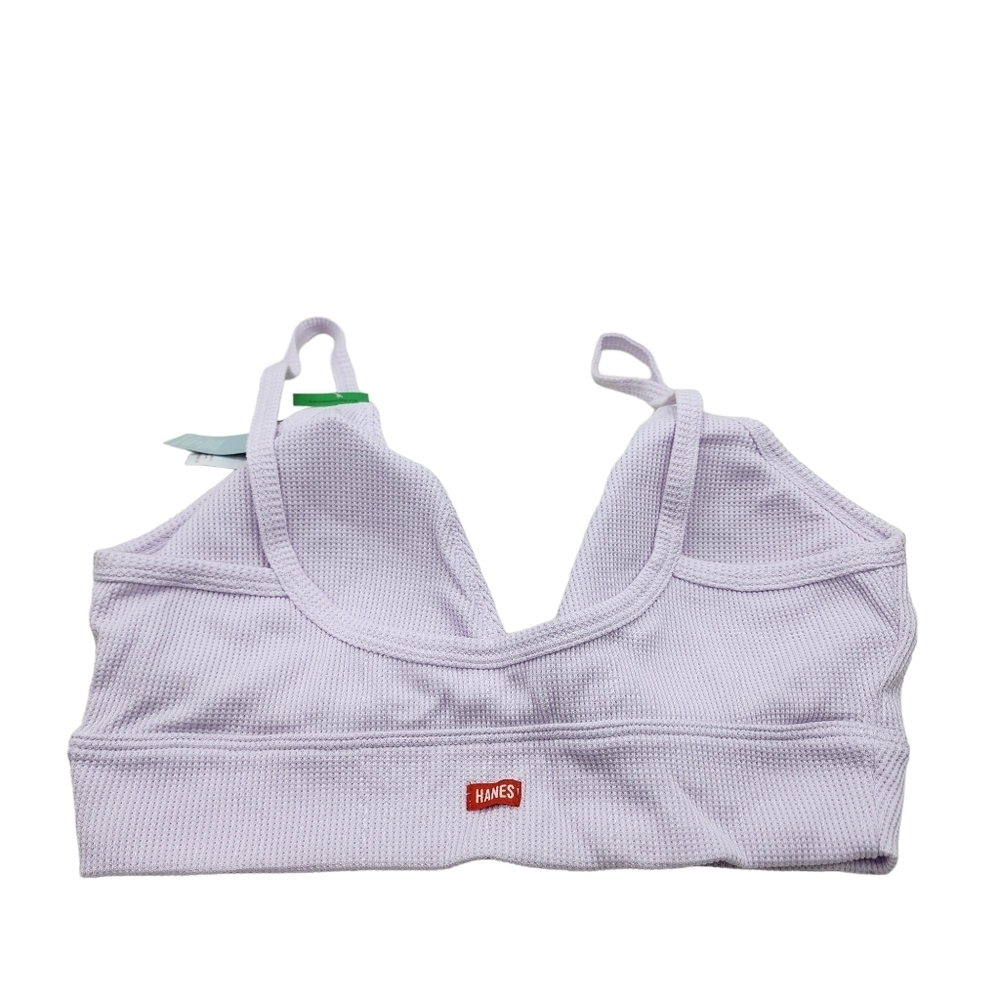 Hanes Women's Eco Luxe Long Line Triangle DHY204 Bralette - L - Picture 4 of 8